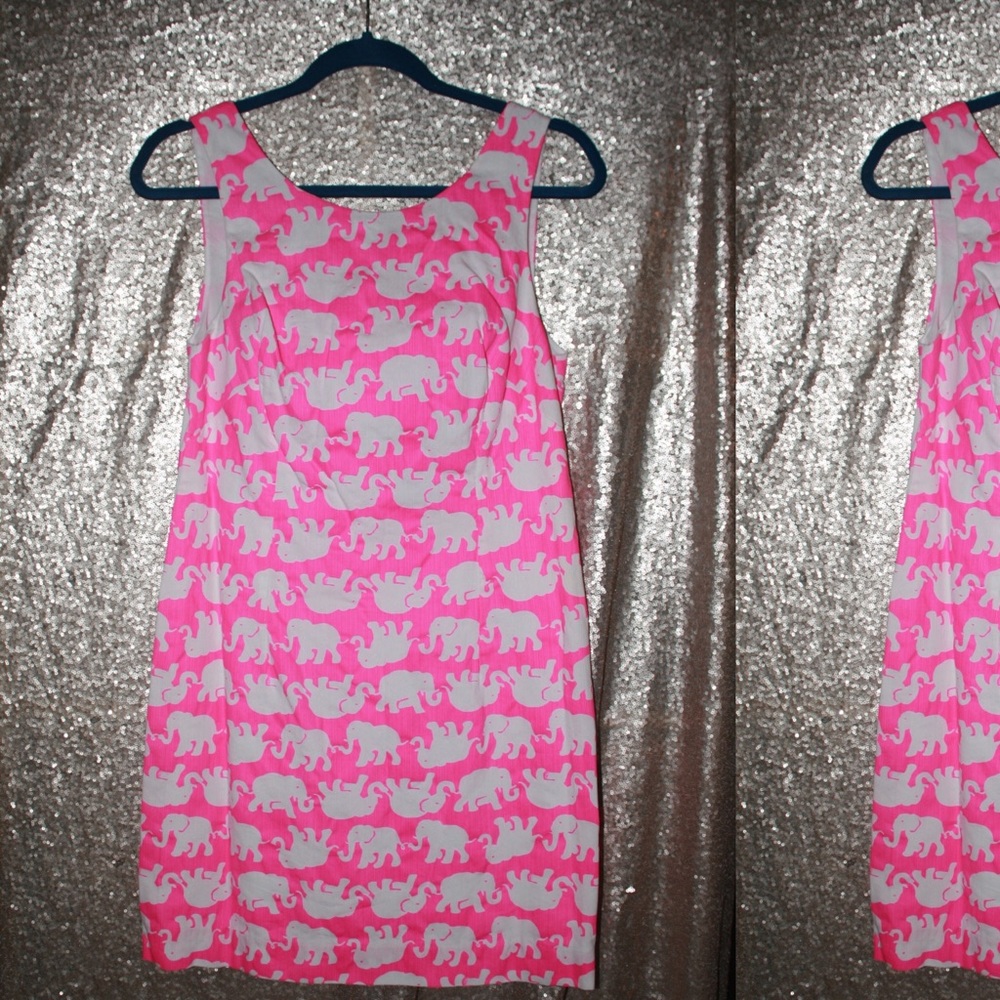 Lilly Pulitzer Women’s Delia Shift Dress Pink Tusk